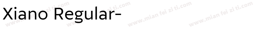 Xiano Regular字体转换